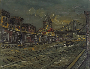 Delaware Ave with Walt Whitman bridge